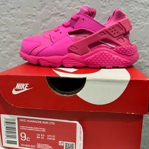 Nike huarache, toddler size 9